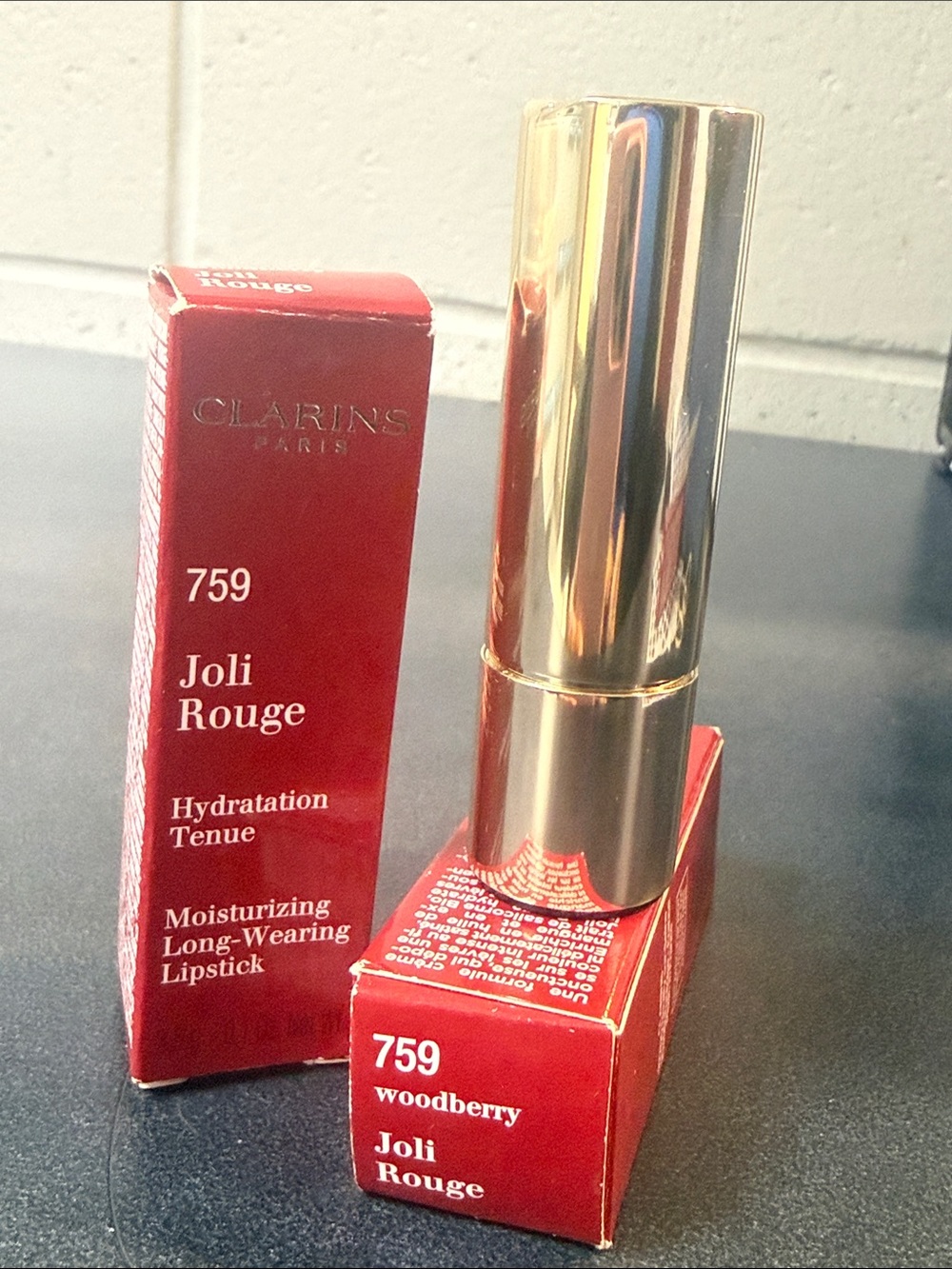Clarins Joli Rouge Lipstick 759 Woodberry - Rich Red